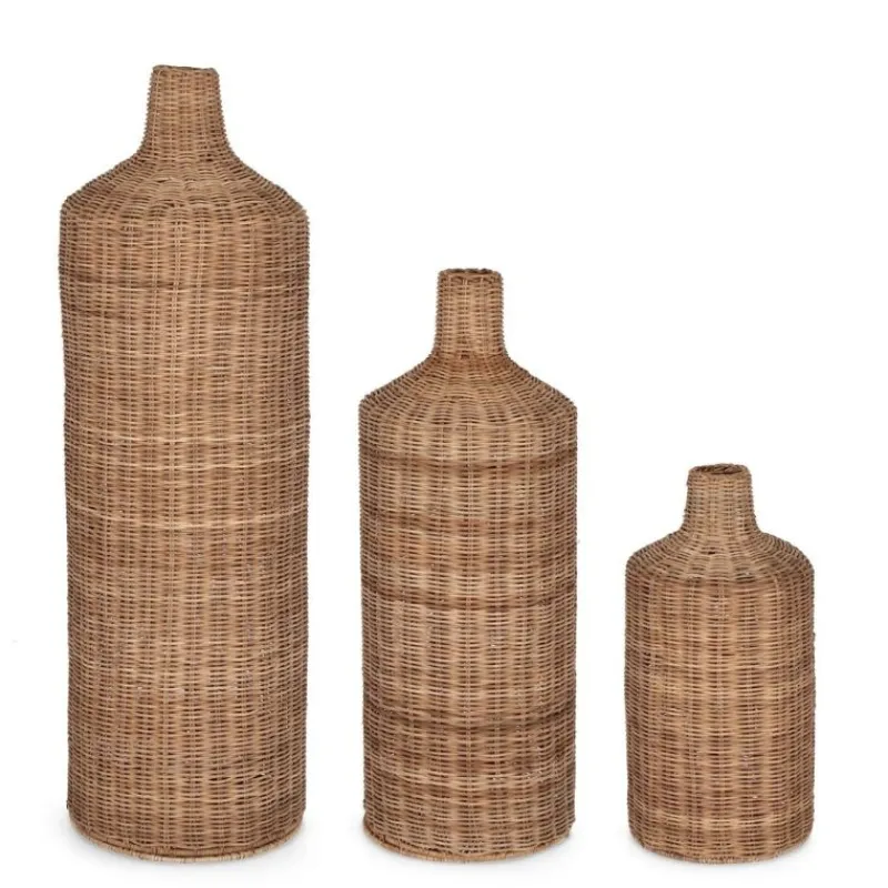 Discount Bizzotto SET3 BOTTIGLIA DECOR KADIN TO NATURALE