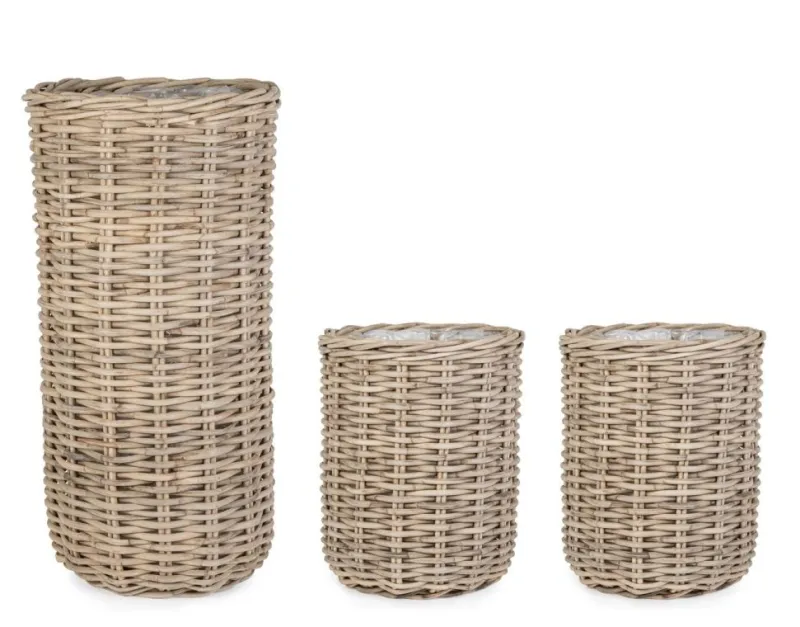 Online Bizzotto SET3 CESTA JEFRI OV GRIGIO