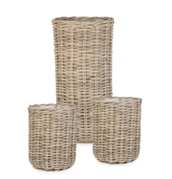 Online Bizzotto SET3 CESTA JEFRI OV GRIGIO