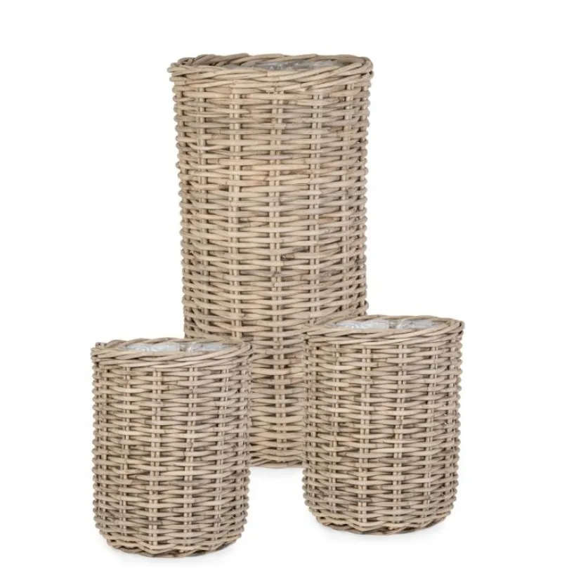 Online Bizzotto SET3 CESTA JEFRI OV GRIGIO