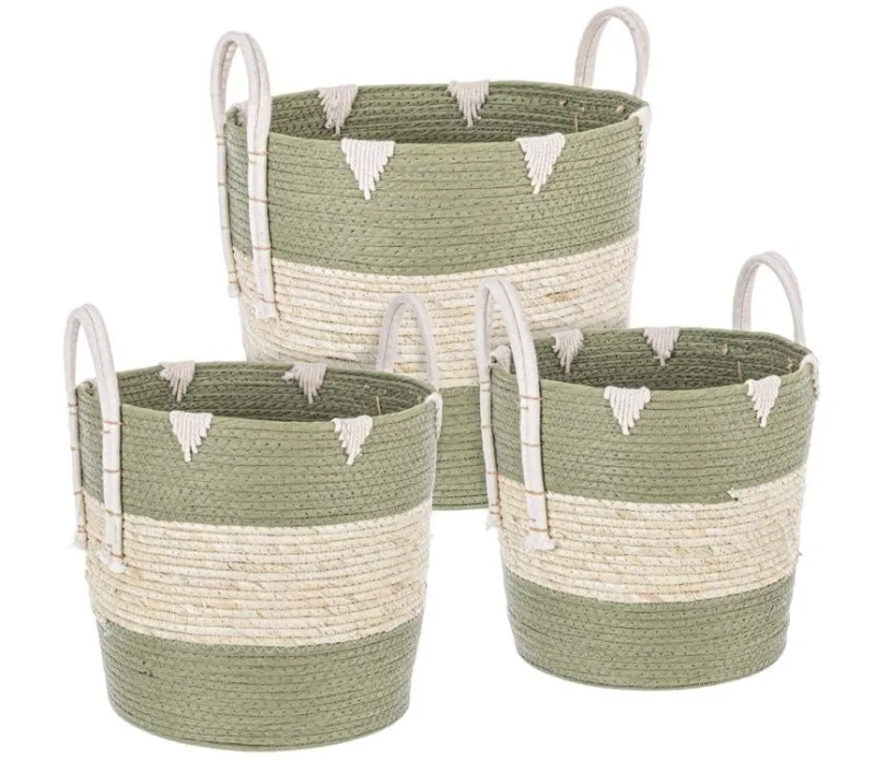 Online Bizzotto SET3 CESTA 2M THELMA VERDE SVAS