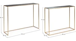 Online Bizzotto SET2 CONSOLLE IN METALLO - DESUR