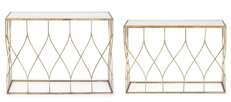 Hot Bizzotto SET2 CONSOLLE IN METALLO - ELENOR