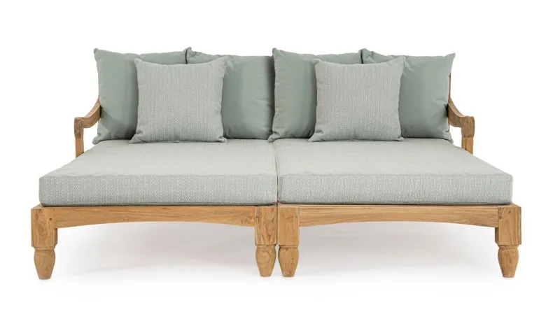 Clearance Bizzotto SET2 LOUNGE C-C BALI AQUA - FSC