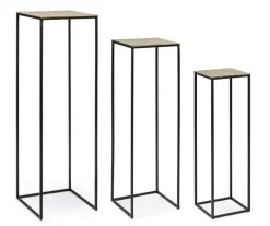 Clearance Bizzotto SET3 PORTA PIANTA IN ALLUMINIO - AMIRA