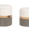 New Bizzotto SET2 POUF CONTENITORE TANYA BIA-GRIGIO