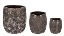 New Bizzotto SET3 P.VASO DUYEN TO RUSTY