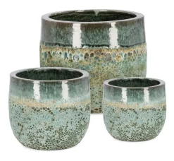 Bizzotto SET3 P.VASO DUYEN TO VERDE GIADA