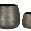 Online Bizzotto SET2 P.VASO EMEI BOMBATO GRIGIO
