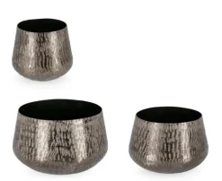 Hot Bizzotto SET3 P.VASO LATHE TO ANTRACITE