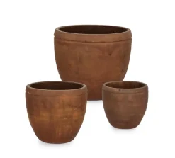 Hot Bizzotto SET3 P.VASO MEILI TONDO BASSO RUSTY