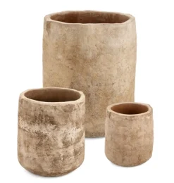 Best Bizzotto SET3 P.VASO MINH ALTO TERRACOTTA BRUNITA
