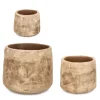 Online Bizzotto SET3 P.VASO MINH BASSO TERRACOTTA BRUNIT