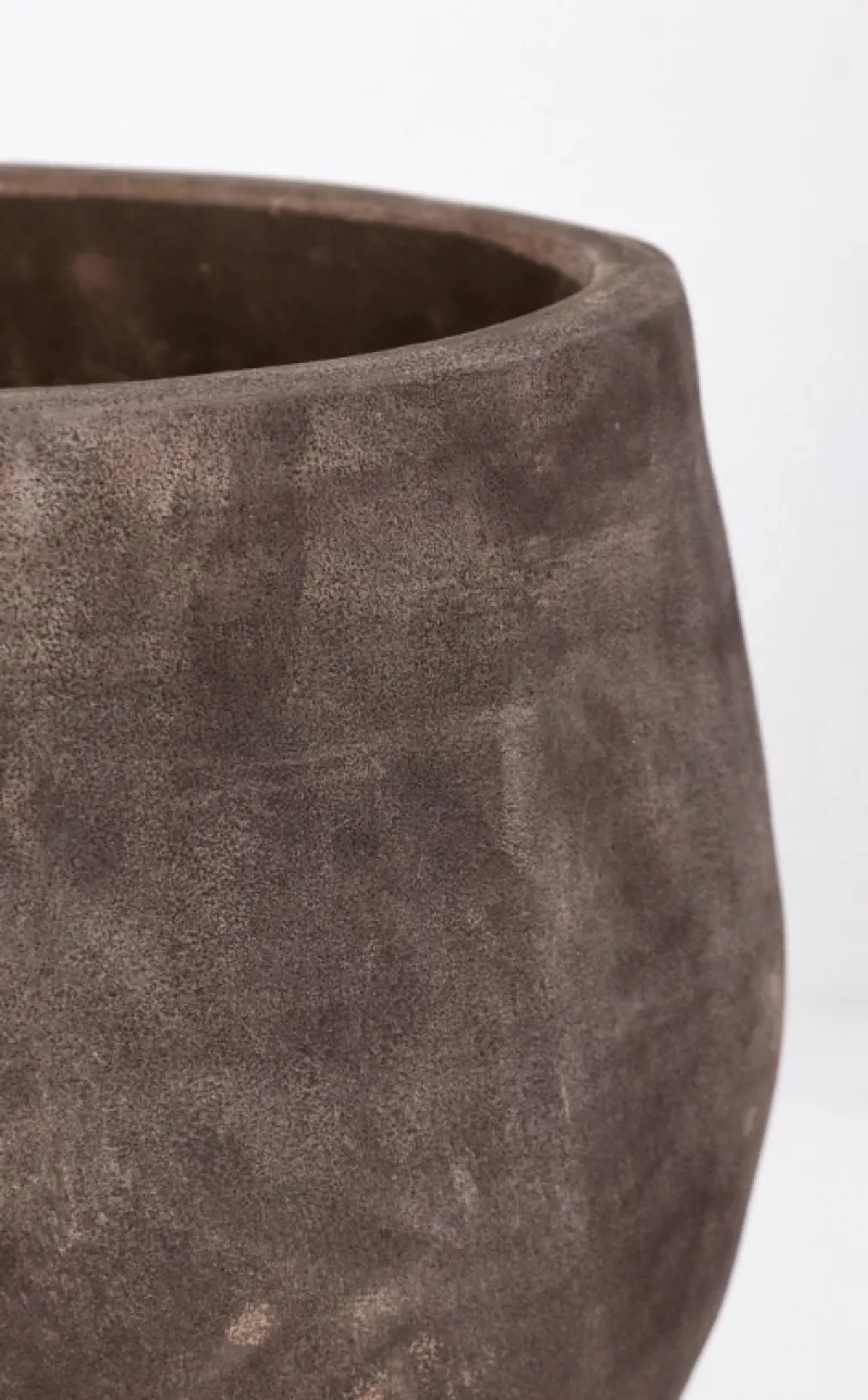 Best Bizzotto SET3 P.VASO MINH BOMB TERRACOTTA SCURA