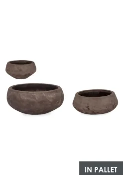 Clearance Bizzotto SET3 P.VASO MINH CIOTOLA TERRACOTTA SCUR