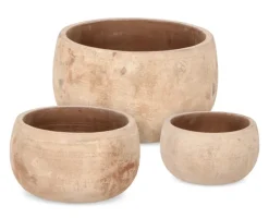 Sale Bizzotto SET3 P.VASO MINH TO BASS TERRACOTTA MARR