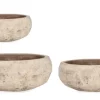 Bizzotto SET3 P.VASO MINH TOND TERRACOTTA BRUNITA