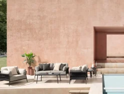 Clearance Bizzotto SET3 P.VASO RIBBED TO TERRACOTTA