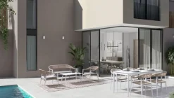 Clearance Bizzotto SET4 SALOTTO C-C JANDIA BIANCO/BEIGE