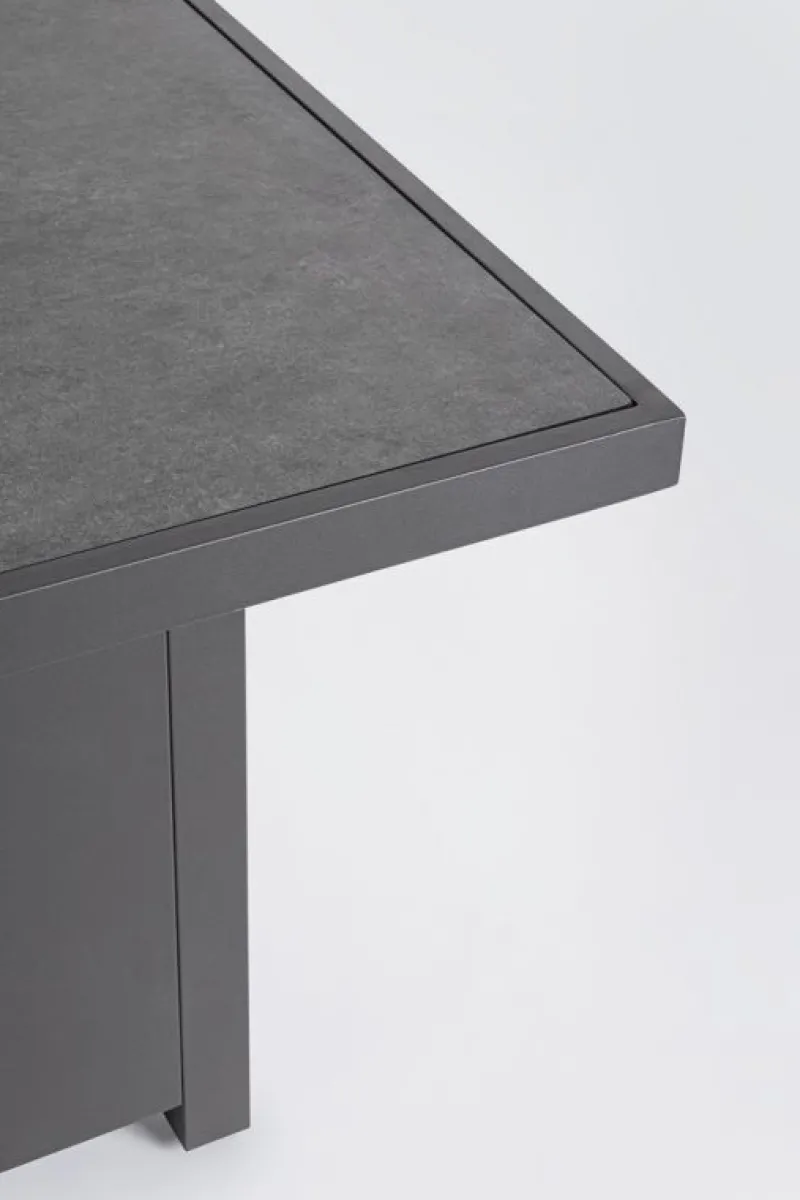 Discount Bizzotto SET4 SALOTTO IN ALLUMINIO ANTRACITE PG61 - HENDRIX