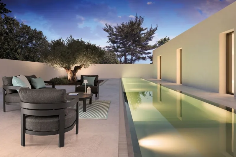 Best Bizzotto SET4 SALOTTO IN CORDA PER ESTERNO ANTRACITE WG21 - PRESLEY