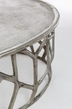 Clearance Bizzotto SET2 TAVOLINI IN ALLUMINIO - ZAHID