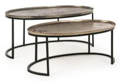 Sale Bizzotto SET2 TAVOLINI IN ALLUMINIO X26 - AMIRA