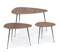 Bizzotto SET3 TAVOLINI IN LEGNO - BOSCAGE