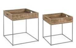 Discount Bizzotto SET2 TAVOLINI IN LEGNO - NARVIK