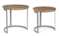 Discount Bizzotto SET2 TAVOLINI IN LEGNO - NARVIK