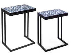 Clearance Bizzotto SET2 TAVOLINI IN METALLO - NEAPOLIS