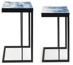 Outlet Bizzotto SET2 TAVOLINI IN METALLO K03 - REEF