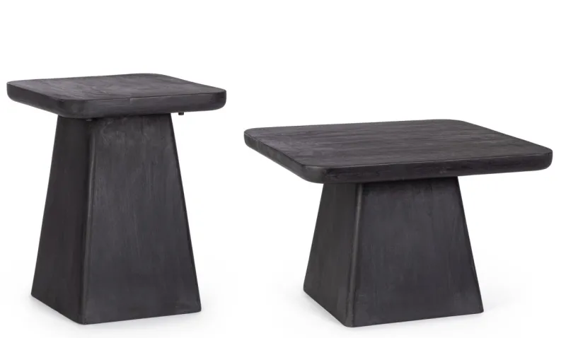 Discount Bizzotto SET2 TAVOLINO FUJI QUADRATO