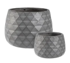 Online Bizzotto SET2 VASO PYRAMID CIOTOLA ANTRACITE