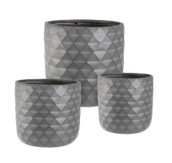 Hot Bizzotto SET3 VASO PYRAMID TO ANTRACITE