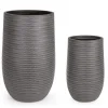 Bizzotto SET2 VASO TRESSAGE TO ALTO GRIGIO