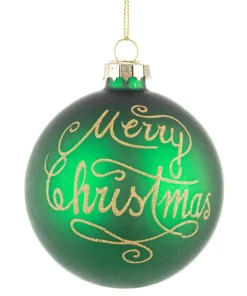 Hot Bizzotto SFERA VT MERRY CHRISTMAS VERDE D80