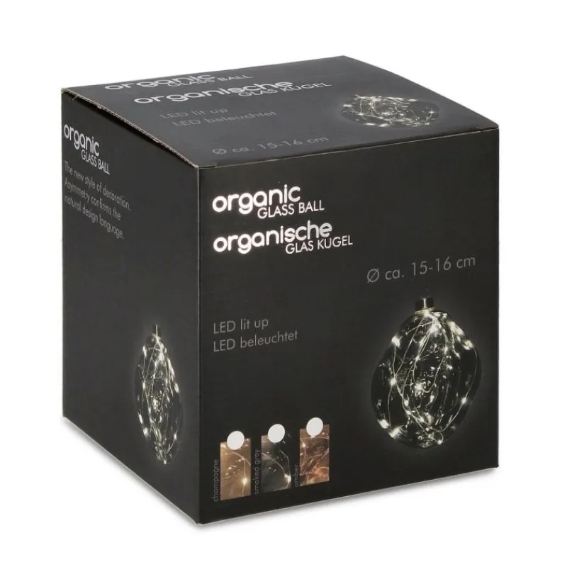 Bizzotto SFERA VT ORGANIC GRIG-TRASP D150 C-LED