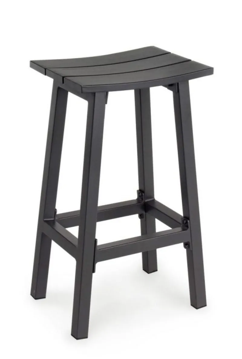 Sale Bizzotto SGABELLO BAR IN ALLUMINIO ANTRACITE YK13 - SKIPPER