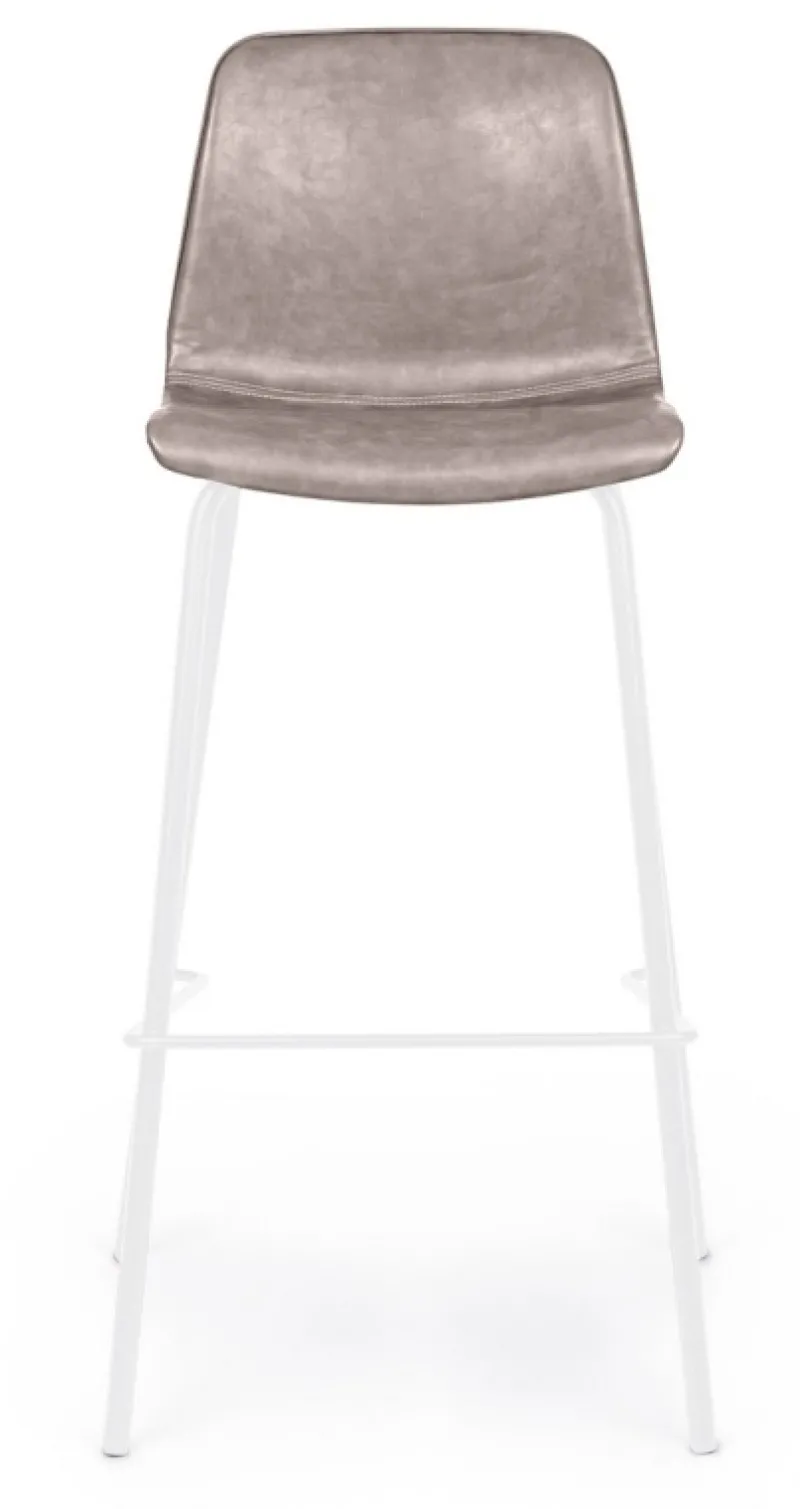Hot Bizzotto SGABELLO BAR IN ECOPELLE BIANCO - KYRA