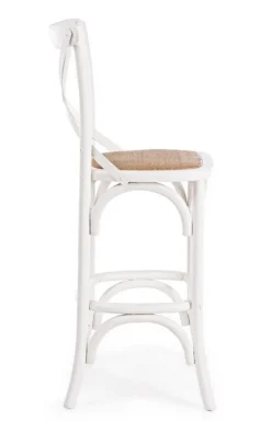 Sale Bizzotto SGABELLO BAR IN LEGNO BIANCO - CROSS
