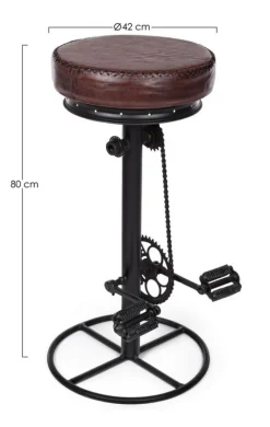 Discount Bizzotto SGABELLO BAR IN PELLE - CYCLE