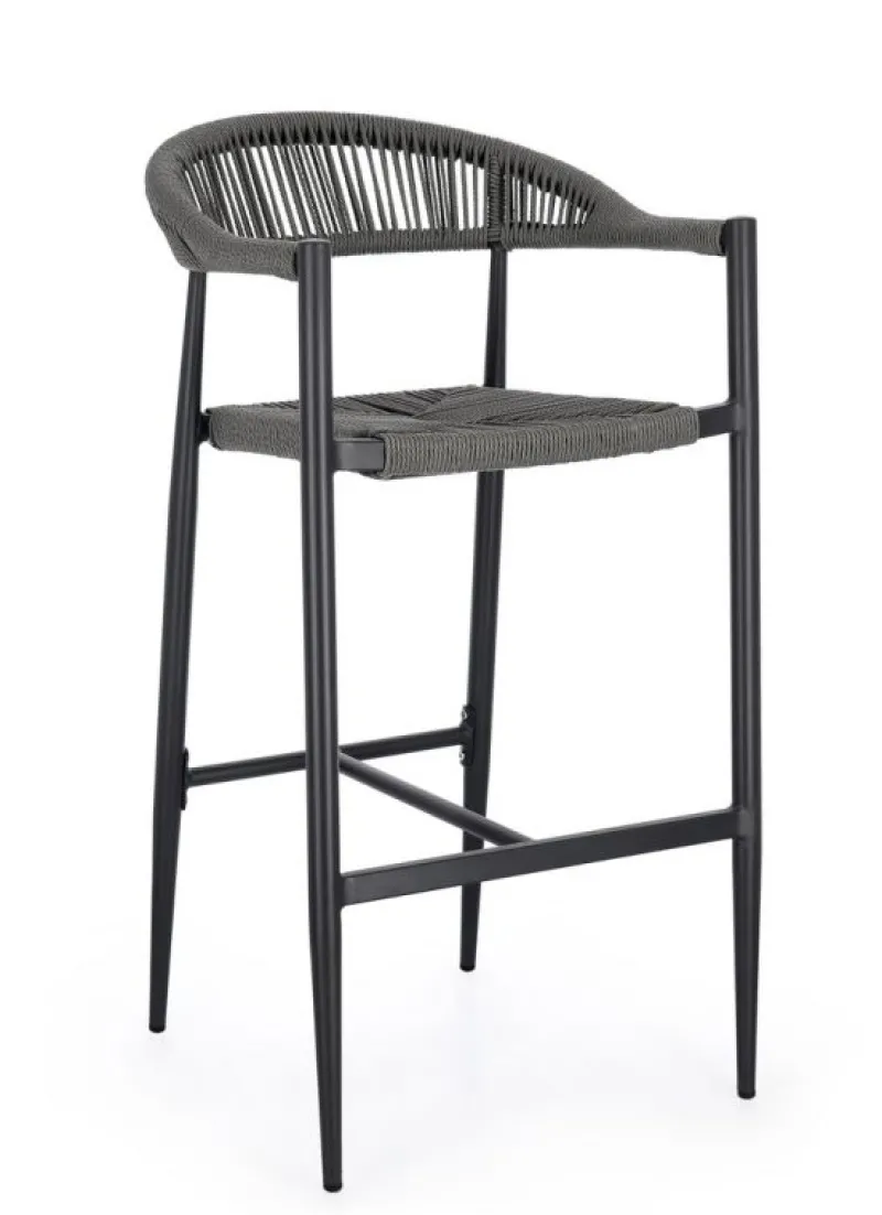 Online Bizzotto SGABELLO BAR JANDIA ANTRACITE/GRIGIO