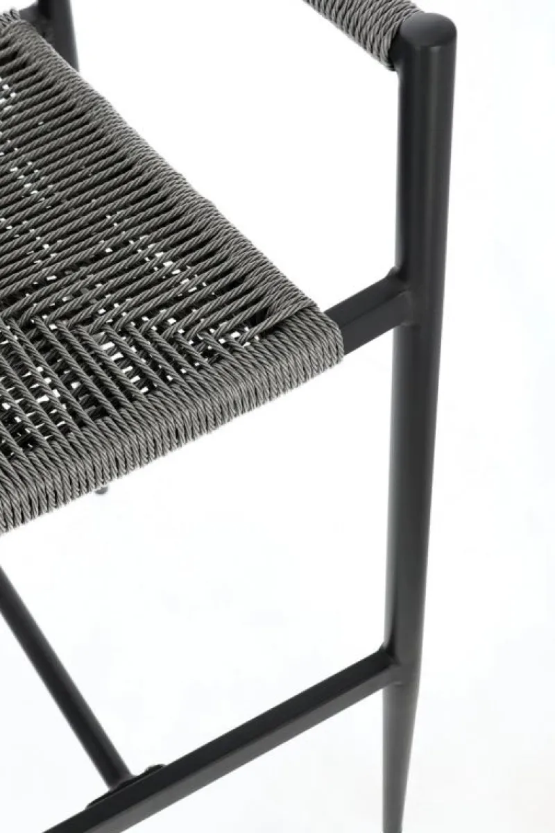 Online Bizzotto SGABELLO BAR JANDIA ANTRACITE/GRIGIO