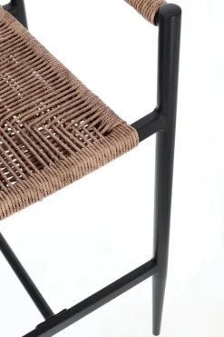 Hot Bizzotto SGABELLO BAR JANDIA ANTRACITE/NATURAL