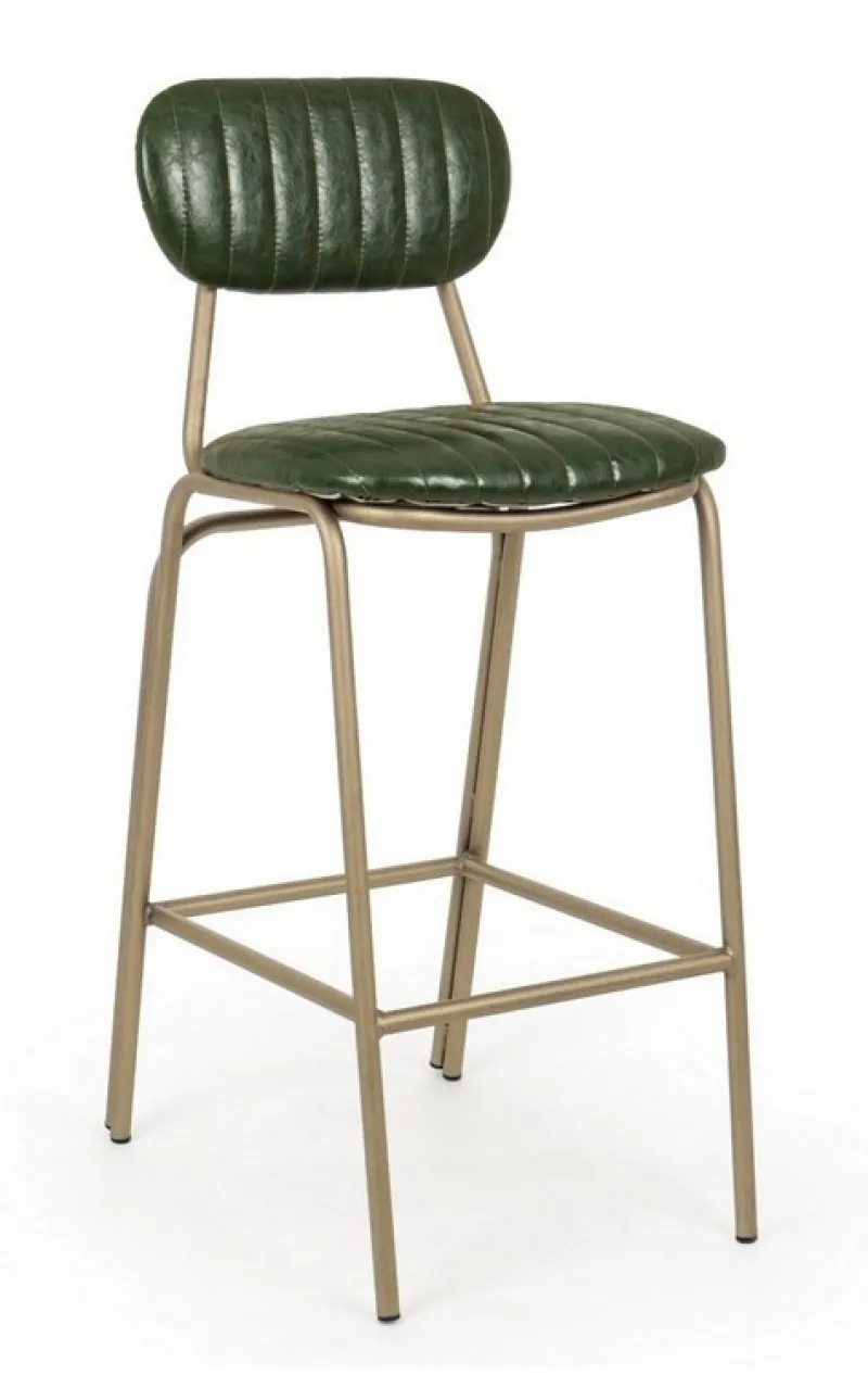 Hot Bizzotto SGABELLO IN ECOPELLE VERDE SCURO - ADDY