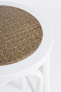 Best Bizzotto SGABELLO IN LEGNO BIANCO - CIRCLE