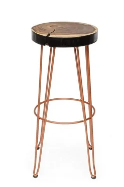 Clearance Bizzotto SGABELLO IN LEGNO RAME - RAKEL