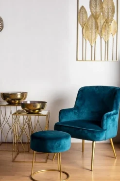 Hot Bizzotto SGABELLO IN VELLUTO DEEP - CLARISSA