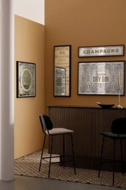 Outlet Bizzotto SPECCHIO C-C LIBRARY ORO 70X70